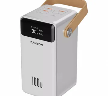 CANYON power bank OnPower 610 metal 60000 mAh PD100W White - cover