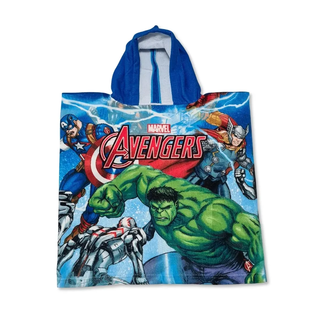 Avengers Hulk dječji poncho za plažu, 50×100 cm - cover