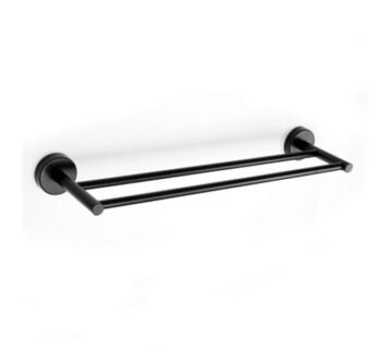 Držač ručnika dvostruki 50cm UNO matt black - cover