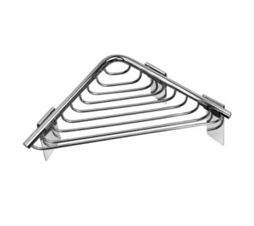Polica kutna 15x15x3cm EXTRA satin chrome - cover