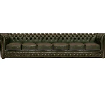 Chesterfield Garnitura First Class Leather | 6-sjedišta | Moss Green - cover