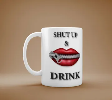 Shut Up & Drink šalica - cover