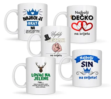 Šalice s natpisom-muške - cover