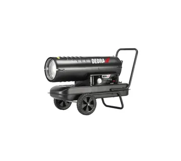 Uljni grijač 20kW, crni s kotačima - cover