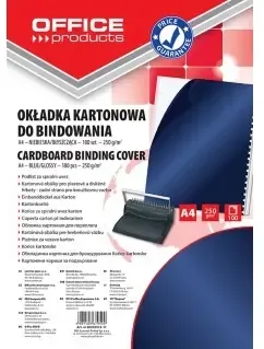 Korice za spiralni uvez reljefni karton A4 250gr 100/1 plave - cover