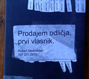 PRODAJEM ODLIČJA, PRVI VLASNIK Robert Međurečan - cover