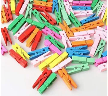 (100 kom) Drvene Štipaljke za Sušenje i DIY - cover