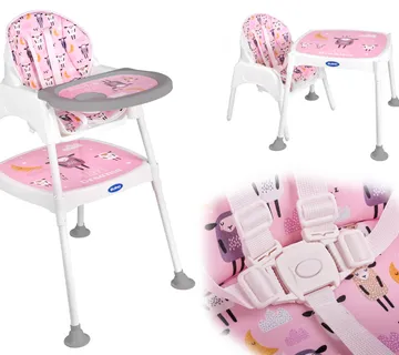 Hranilica za bebu 3u1 roza - cover