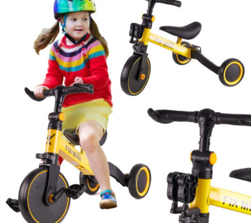 Trike Fix mini 3u1 tricikl s pedalama žuti - cover