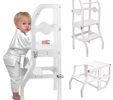 2u1 kuhinjski pomoćnik stol bijeli - cover