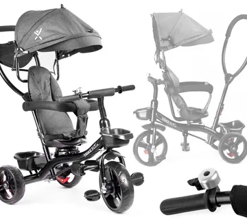 Dječji tricikl Fix Lite sivi - cover