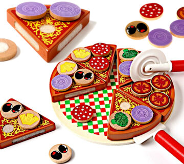 Montessori drveni set pizza s dodacima - cover