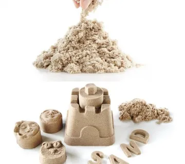 Kinetički pijesak 1kg u vrećici natural bež - cover