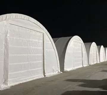 Montažna hala / montažni šator 9.15x12m 4,5m (V) 110m2 DOSTUPNO ODMAH - cover