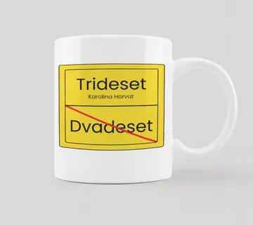 Šalica za rođendan Prometni znak - cover