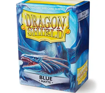Dragon Shield Standard Size Matte Sleeves Blue (100pcs) - cover