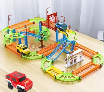 Dječji konstrukcijski set trkaće staze i autić - Rollercoaster - cover
