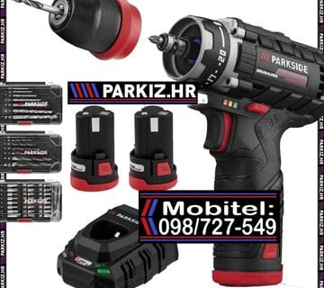 Parkside Performance aku 12V bušilica 35Nm PBSPA 12 C3 s 2 baterije! - cover