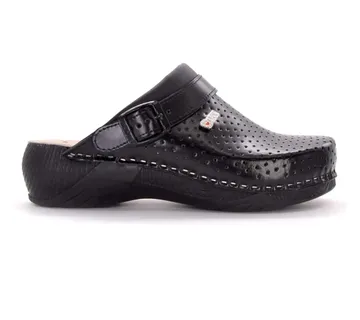 KOŽNE ANATOMSKE KLOMPE, Crna, BBHEF - cover