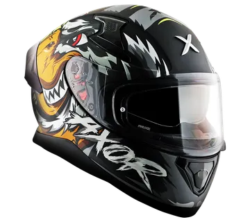 Kaciga AXOR APEX FALCON mat crno/siva - cover