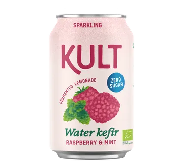  Kult Raspberry & Mint – vodeni kefir 330 ml - cover