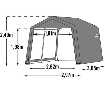 Garaža/spremište 9 m² - 2,97 x 3,05 x 2,49 m - SIVA - cover