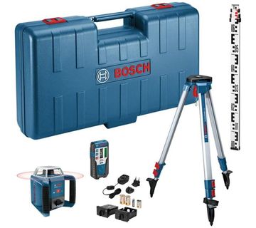 BOSCH GRL 400 H ROTACIJSKI LASER + STATIV + LETVA (NOVO)!! - cover