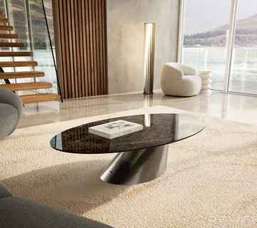 Klub stolić Edge 140x80cm, Materijal: Keramika Laminam Extra Lucidato - cover