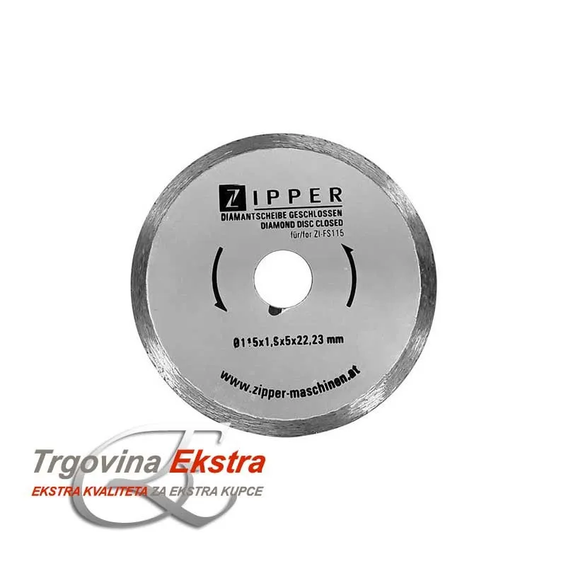 Dijamantna rezna ploča za pločice FS115DS Zipper Maschinen - cover