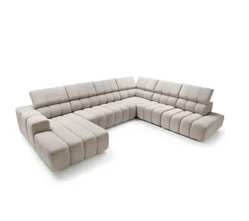 Modularna kutna garnitura Zürich 367x294cm,Materijal: Mogućnost izbora - cover