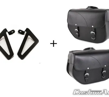 CUSTOMACCES leather saddlebags SANT LOUIS universal support - cover