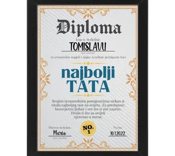 Diploma najboljem tati - cover