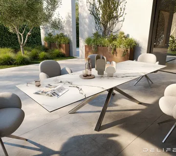 Outdoor stol Edge 300x100cm, Materijal: Keramika Calacatta Luxe - cover