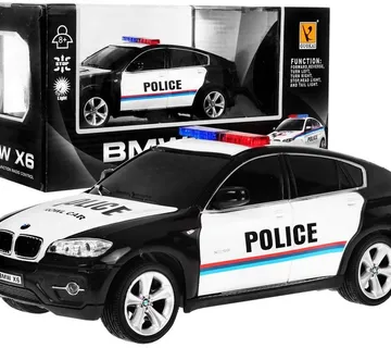 Auto na daljinsko upravljanje 1:24 R/C police Bmw X 6 - crni - cover