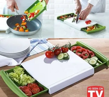 Kuhinjska daska za rezanje sa spremnicima za odlaganje - cover