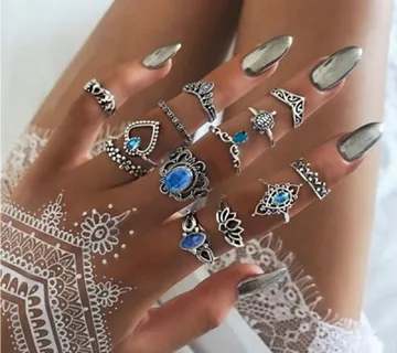 Blue Lagoon komplet prstenja - 13 prstena - cover