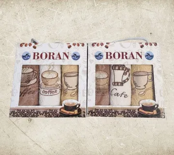 Poklon set 3 kuhinjske krpe ( Kava ) - 30x50cm - cover