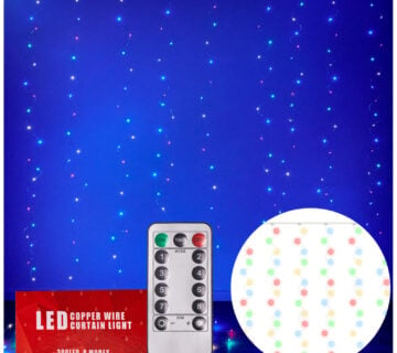 LED zavjesa 3x3m 300kom. višebojne s daljinskim upravljačem - cover