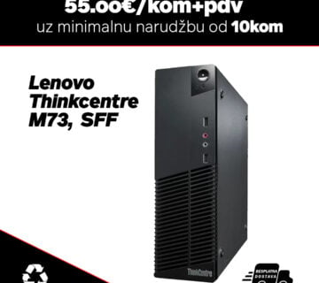 10x Lenovo Thinkcentre M73, SFF /Intel Core i3-4130/8GB DDR3/500GB HDD/DVD - cover