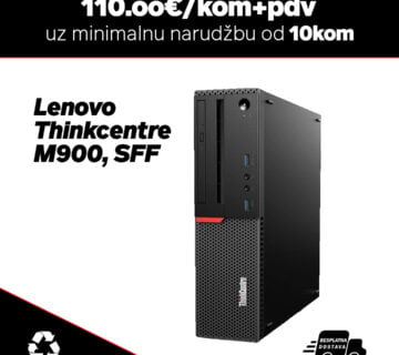 10x Lenovo Thinkcentre M900, SFF /Intel Core i5-6500/8GB DDR4/256GB SSD/DVD-RW - cover