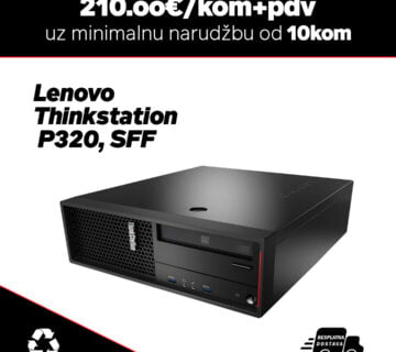 10x Lenovo Thinkstation P320, SFF radna stanica / Intel Core i7-6700/16GB DDR4/256GB SSD/Ati Radeon r7 450 4096Mb/128 bit ddr5 - cover