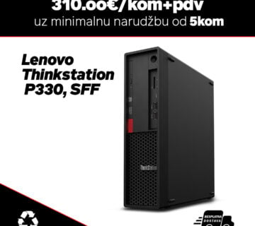 5x Lenovo Thinkstation P330, SFF radna stanica /Intel Core i7-8700/16GB DDR4/256GB SSD/Ati Radeon r7 450 4096Mb/128 bit ddr5 - cover