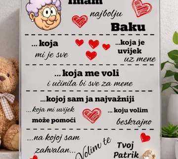 Foto staklo – Imam najbolju baku - cover