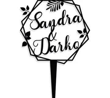 Personalizirani toper za tortu – ZA PAROVE - cover