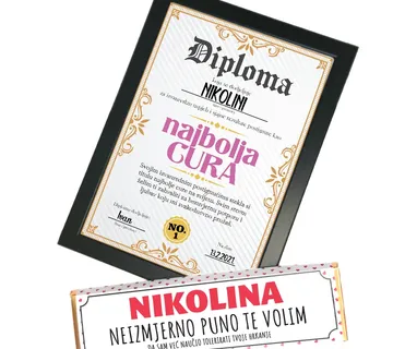 POKLON PAKET Za Valentinovo Čokolada i diploma - cover