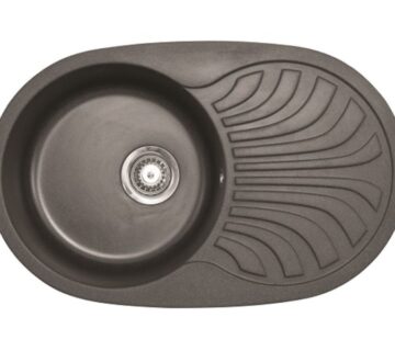 Sudoper ovalni granit crni  METALAC Venera Plus - cover