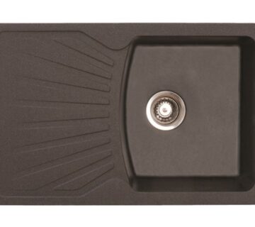 Sudoper pravokutni granit crni  METALAC Quadro Plus - cover
