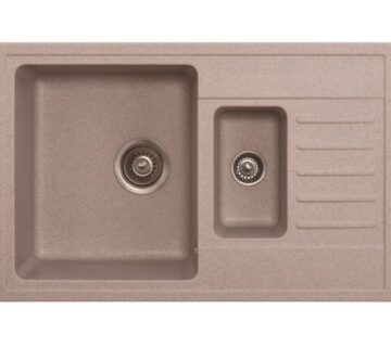 Sudoper pravokutni granit bež  METALAC Quadro Plus 1.5d - cover