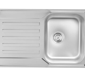 Sudoper jednodijelni 79x50x19cm inox METALAC Nera Praktik 1D - cover