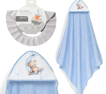 Ručnik za bebe s kapuljačom i štitnikom za oči - cover